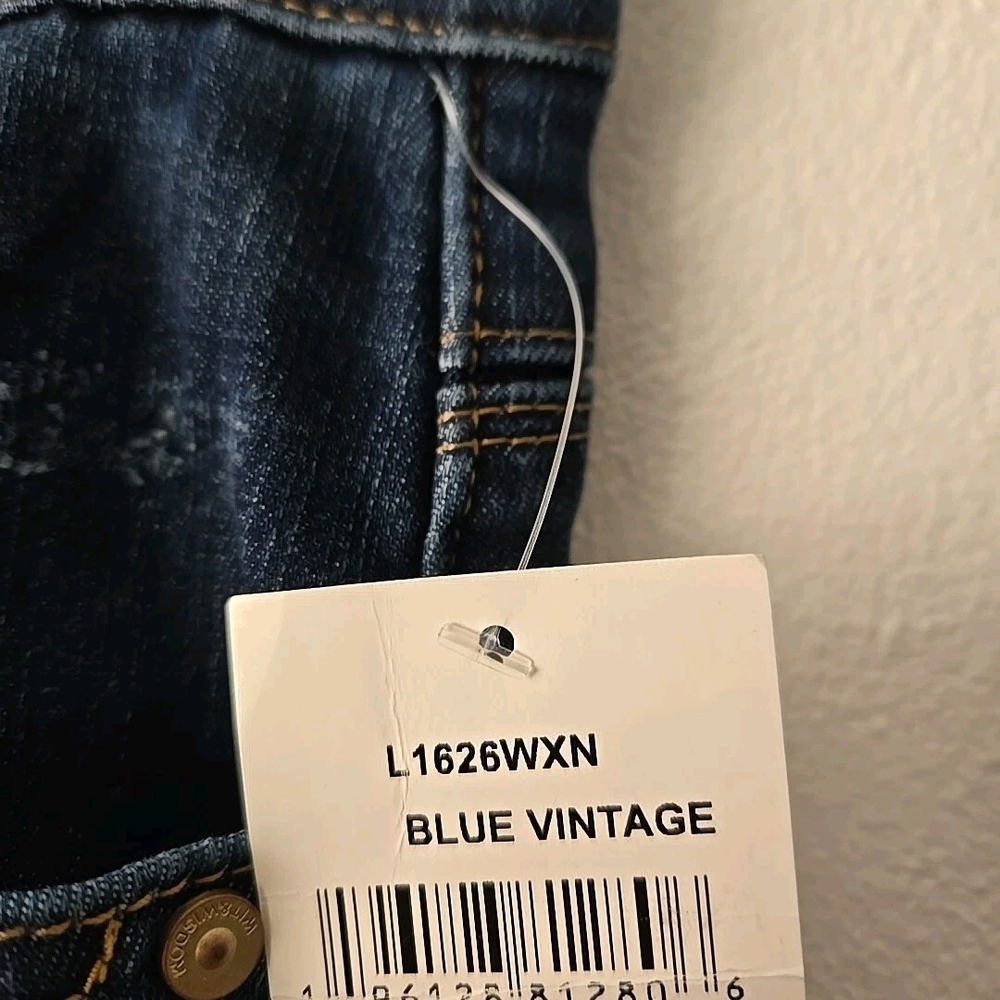 Wit & Wisdom Dark Blue Distressed Flare Jeans - Picture 4 of 4